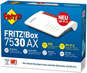 Fritz!Box AVM7530AX WiFi 6 Modem Router