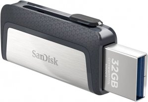 Sandisk Sdddc2-256g 256gb Dual Usb 3.1 Type-c Flash Drive Up To 150 Mb/s