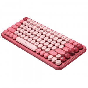 Logitech 920-010579 Pop Keys Wireless Mech Keyboard - Rose