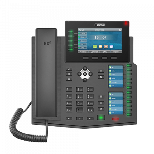 Fanvil X6u Enterprise Ip Phone - 4.3' (video) Colour Screen, 20 Lines, 60 X Dss Buttons, Dual Gigabit Nic, Built In Bluetooth