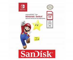 Sandisk 256gb Nintendo-licensed Microsd Card For Nintendo Switch Sdsqxao-256g-gn3zn