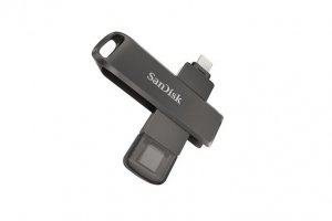 Sandisk Ixpand Flash Drive Luxe SDIX70N 256GB Black Ios/Android Lightning And Type C USB3.1 2Y SDIX70N-256G-GN6NE