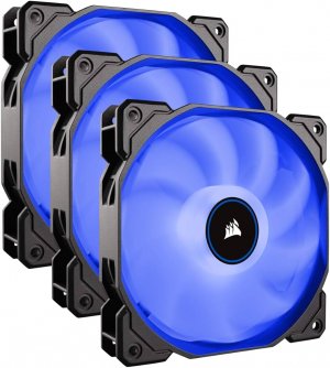 Corsair Co-9050084-ww 120mm Fan: Air Series Af120 - Blue Led (3-pack) 120mm Fan, 1400 Rpm, 26 Dba