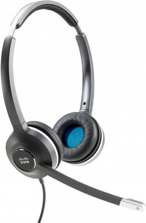 Cisco Headset 532, Wired Dual On-Ear Quick Disconnect Headset with RJ-9 Cable, Charcoal