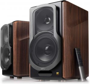 Edifier S2000mkiii 2.0 Lifestyle Active Bookshelf Bluetooth Studio Speakers - Bt/aux/optical/coaxial 124w Rms Mdf Wood Panel