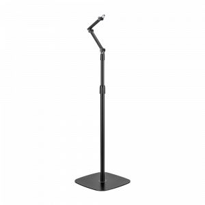 Brateck Stylish Height Adjustable Microphone Floor Stand(matte Black & Light Grey)