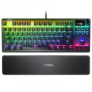SteelSeries Apex 7 TKL OLED Mechanical Gaming Keyboard - QX2 Blue Switches 64758