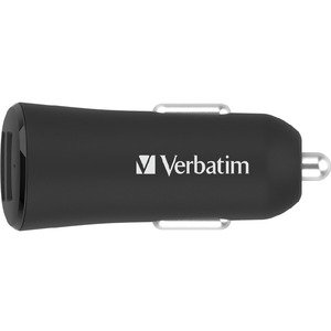 Verbatim 66599 Car Charger - Dual Port 3.4a - Black