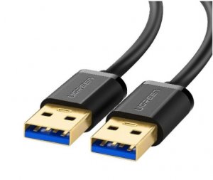 Ugreen 10371 Usb3.0 Am To Am Cable Gold-plated 2m  Black