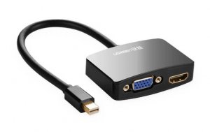Ugreen Mini Dp Male To Vga Female+hdmi Female Converter Cable--black 10439