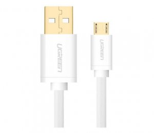 Ugreen Micro Usb2.0 Male To Usb Male Cable Gold-plated 1m White 10848