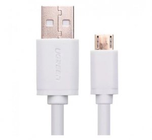 Ugreen Micro Usb 2.0 Male To Usb Male Cable Gold-plated 2m White 10850