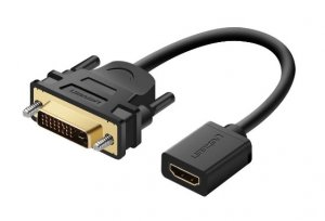 Ugreen Hdmi Female To Dvi 24+1 Dvi-d Male Adapter Gold Plated 20118