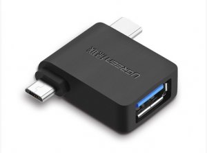 Ugreen 30453 Micro Usb+ Usb-c To Usb 3.0 Adapter