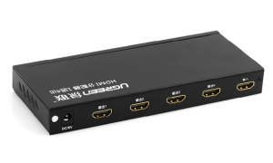 Ugreen 40202 1x4 Hdmi Amplifier Splitter - Black