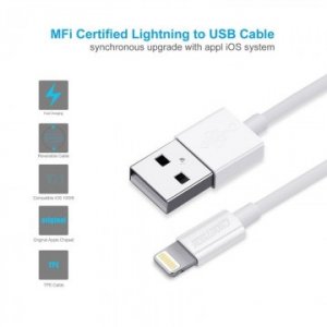 Choetech Ip0026 Usb Charge & Sync Cable1.2m White 