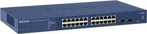 Netgear Gs724tp-300aus 24-port Smart L2/l2+ Managed Switch, Poe+(24) 190w, Sfp(2), Life Wty