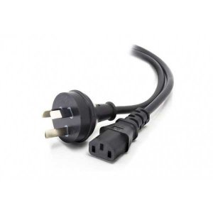AU POWER CABLE, 3 PIN AU MALE TO C13 FEMALE, IEC13, 1M