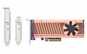 QNAP QM2-2P-384A Dual M.2 22110/2280 PCIe NVMe SSD Expansion Card