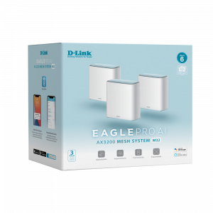 D-Link M32 Eagle Pro AI AX3200 Mesh Wi-Fi 6 Router (3 Pack)