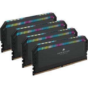 Corsair 64GB Kit (4x16GB) DDR5 Dominator Platinum RGB C32 6600MT/s XMP3.0 - Black