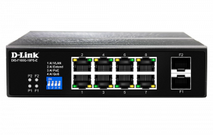 D-link 10-port Gigabit Industrial Poe+ Switch With 8 Poe Ports And 2 Sfp Ports