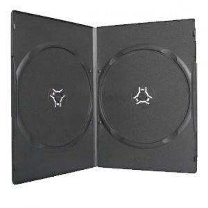 Generic (DVDCASE-BS2) DVD CASE SLIM FIT 2 BLACK 7MM