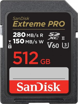 SanDisk Extreme Pro SDXC SDSDXEP 512GB Memory Card