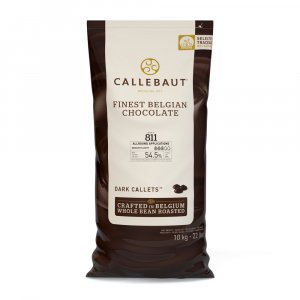 Callebaut 811 54.5% Dark Chocolate 10kg Belgian Couverture Callets Belgium