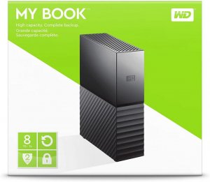 WD My Book 8tb Usb3.0 Desktop Drive With Backup - Black