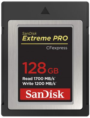 Sandisk 128gb Extreme Pro Cfexpress Card Type B - Sdcfe-128g-gn4nn Read 1700 Mb/s Write 1200mb/s