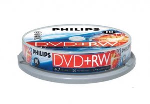Philips Dvd+rw / 4x / 10 Cake / Rewritable 916950