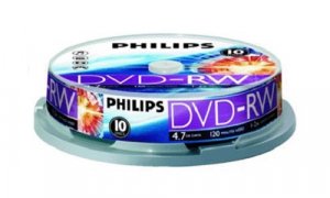 Philips Dvd-rw / 4x / 10 Cake / Rewritable 947381