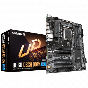 Gigabyte B660 Ds3h Ddr4 Intel Lga 1700 Matx Motherboard, 4x Ddr4 ~128gb, 4x Pci-e X16, 2x M.2, 4x Sata, 2x Usb-c, 2x Usb 3.2,4 X Usb 2.0
