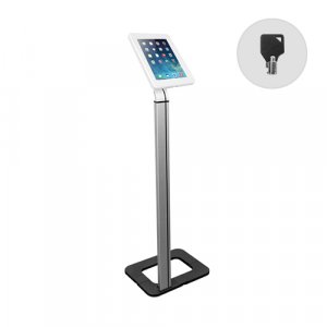Brateck Anti-theft Tablet Kiosk Floor Stand With Aluminum Base Fit Screen Size  9.7'-10.1'