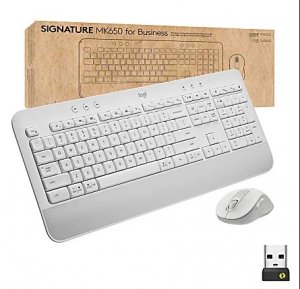 Logitech 920-011042 Mk650 Wireless Keyboard And Mouse Combo White