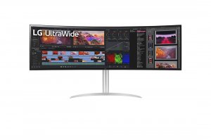 LG 49WQ95C-W 49 Inch 32:9 Curved UltraWide DQHD (5120 x 1440) Nano IPS Monitor