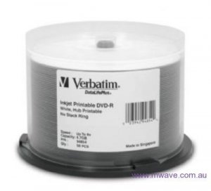 Verbatim DVD-R 4.7GB 16X Printable DataLifePlus 50packs