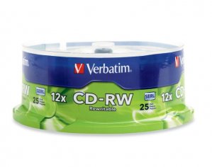 Verbatim Cd-rw 700mb 25pk Spindle 12x