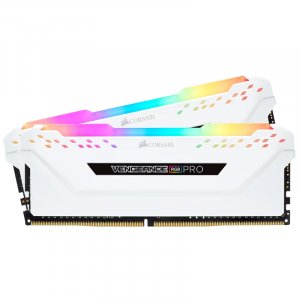 Corsair 16GB (2x8GB) CMW16GX4M2E3200C16W Vengeance Pro RGB 3200MHz DDR4 RAM - White