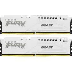 Kingston Fury Beast White 32GB (2x16GB) 6000MT/s CL40 DDR5 XMP DIMM Memory