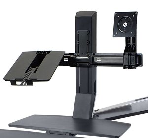 Ergotron 97-617 WorkFit Conversion Kit: Dual to LCD & Laptop (Up to 24" Monitor)