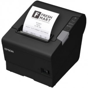 EPSON TM-T88VI-241 Receipt Printer Black Serial + built-in Ethernet & built-in USB with Power Supply