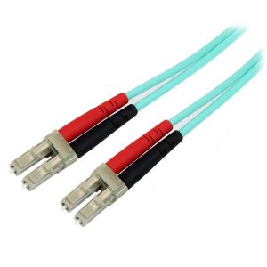 StarTech 10m LC Fiber Optic Cable - 10Gb Aqua - MM Duplex 50/125 - LSZH A50FBLCLC10