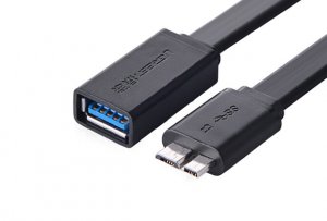 UGREEN Micro USB 3.0 OTG flat cable for Note 3/S4/S5