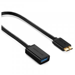 Ugreen 10816 Micro USB 3.0 OTG Cable for Samsung Note 3/S4/S5 - Black