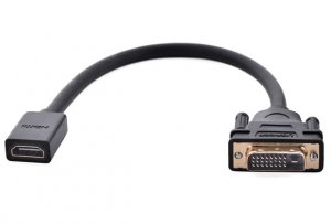 Ugreen DVI male to HDMI female adapter cable