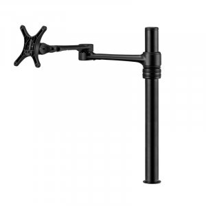 Atdec AF-AT-B Single Pole Articulated Arm Stand - Black