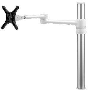 Atdec AF-AT Single Pole Articulated Arm Stand - White AF-AT-SW