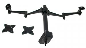 Astrotek Monitor Stand Desk Mount 36cm Arm For Dual Screens 13'-29' 15kg 30° Tilt 180° Swivel 360°